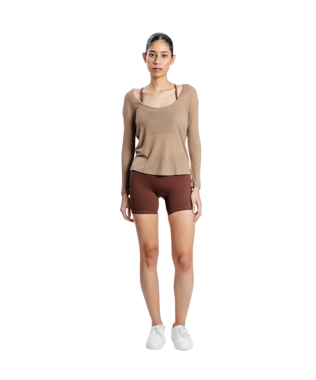 Barely There Off-Shoulder Long Sleeve