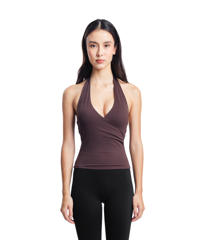 FlowForm Wrap Halter Top (with removable pads)