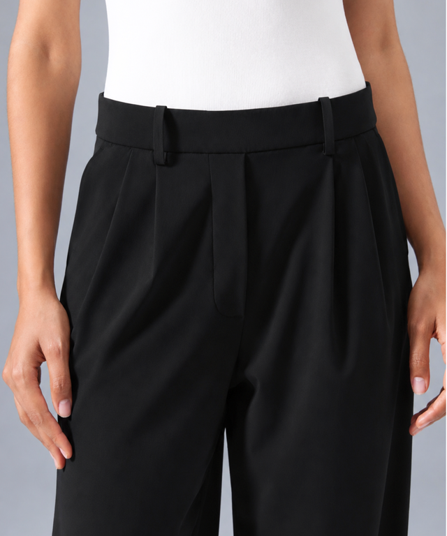 FlexEase Wide-Leg Trousers (31" Inseam)