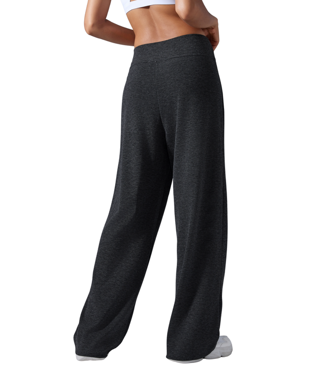CozyEase Softly Ribbed Wide-Leg Pants (33" inseam)
