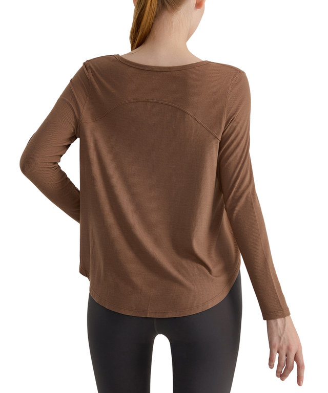 CozyEase Softly Ribbed Henley