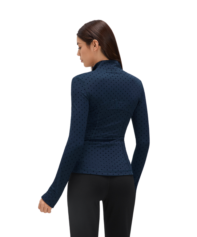 PowerForm Waist-Length Full-Zip Jacket (Polka Dot Edition)