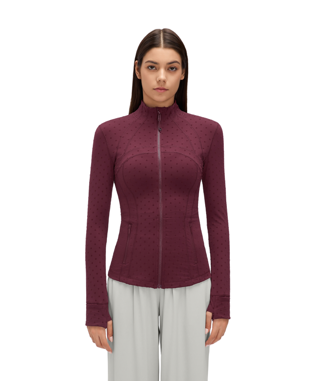 PowerForm Waist-Length Full-Zip Jacket (Polka Dot Edition)