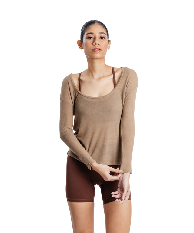 Barely There Off-Shoulder Long Sleeve