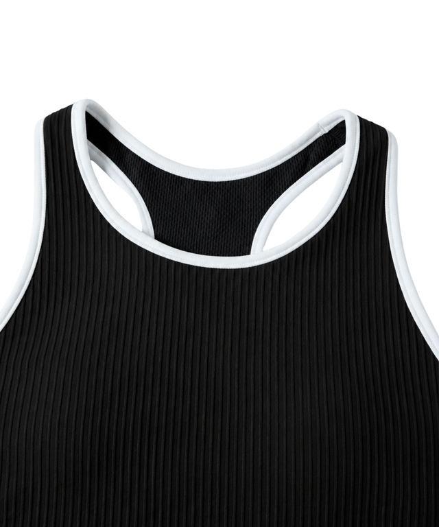 RibForm Two-Tone Racerback Tank (with removable pads)