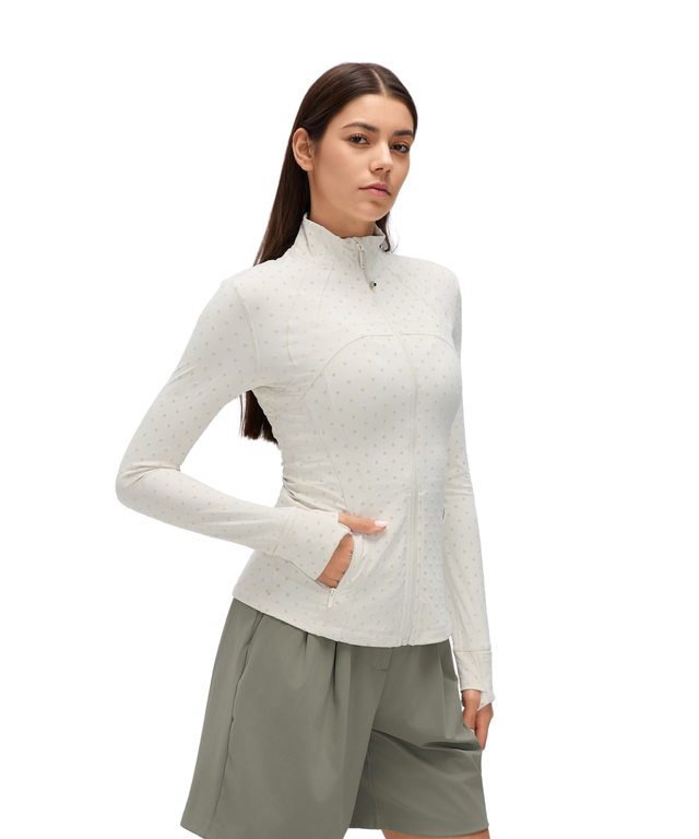 PowerForm Waist-Length Full-Zip Jacket (Polka Dot Edition)