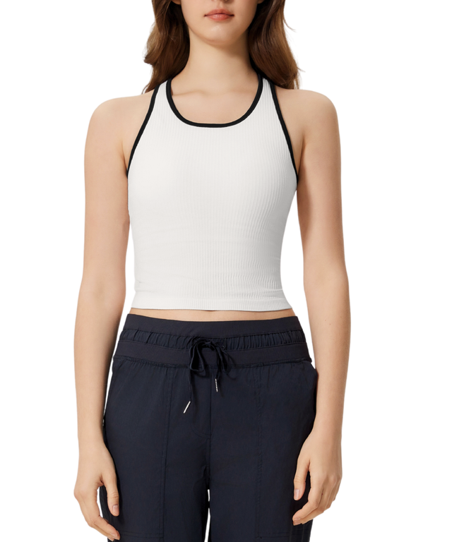 RibForm Two-Tone Racerback Tank (with removable pads)