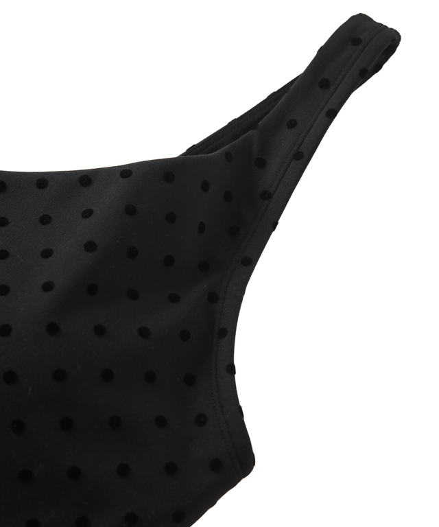 SwiftForm V-Neck Cropped Tank (Polka Dot Edition)
