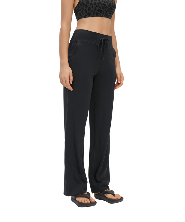 FlexEase Drawstring Straight-Leg Pants