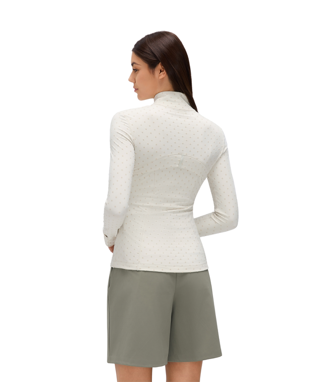 PowerForm Waist-Length Full-Zip Jacket (Polka Dot Edition)