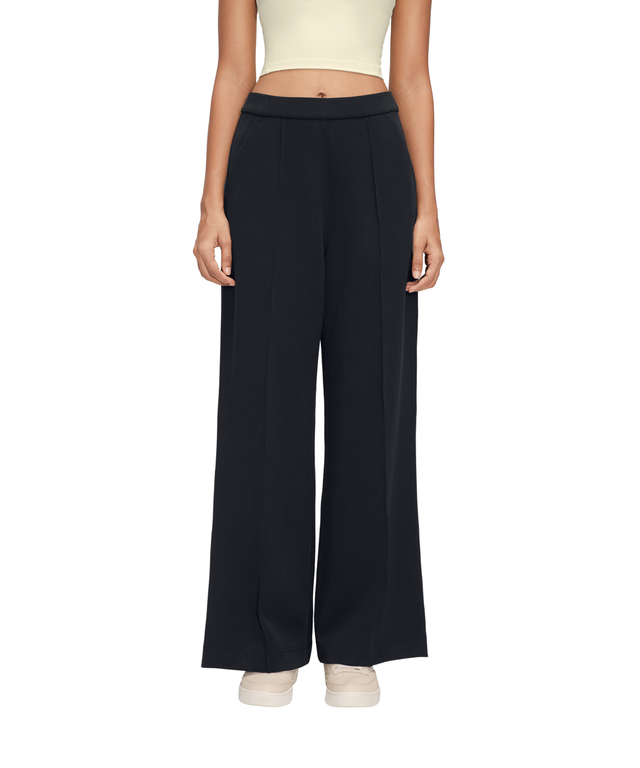 CloudEase Ultra-Soft Wide-Leg Pintuck Trousers
