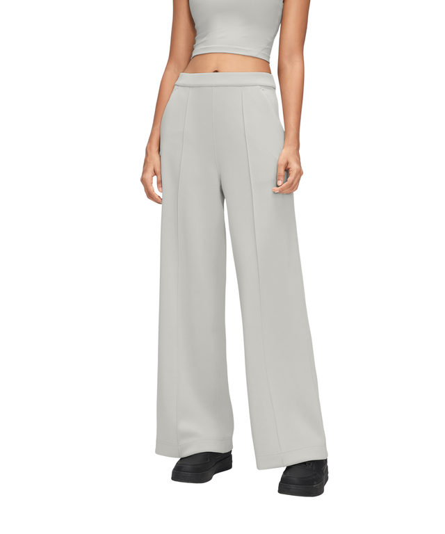 CloudEase Ultra-Soft Wide-Leg Pintuck Trousers