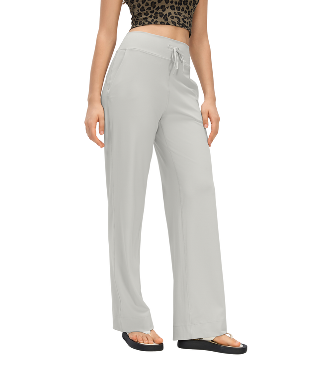 FlexEase Drawstring Straight-Leg Pants