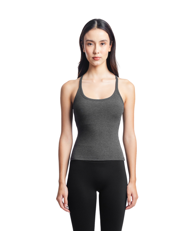 CloudEase Everyday Ribbed Tank (with removable pads)