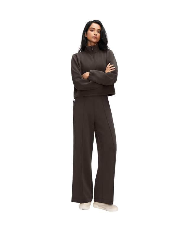 CloudEase Ultra-Soft Wide-Leg Pintuck Trousers