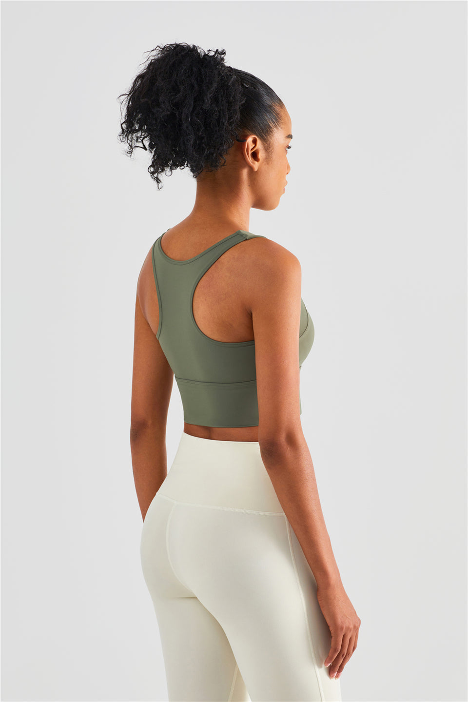 SATINLUX HIGH NECK TANK (w/ non-removable pads)